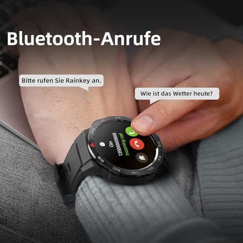 Mibro GS Pro Reloj Inteligente Hombre para Correr con Llamada Bluetooth, Pantalla AMOLED 1.43", GPS, Impermeable 5ATM, A