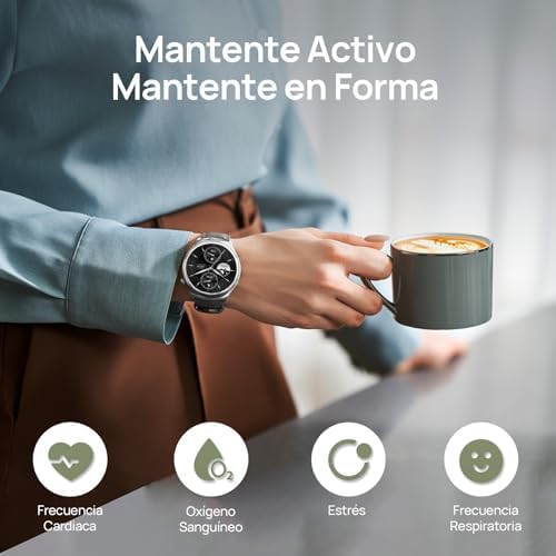  Mibro Lite3 Pro Reloj Inteligente Hombre GPS 24/7 Seguimiento Salud
| Mibro Lite3 Pro Reloj Inteligente Hombre 150+ Dep